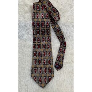 Vintage Britches of Georgetowne Floral Silk Mens Necktie Handmade in the USA EUC